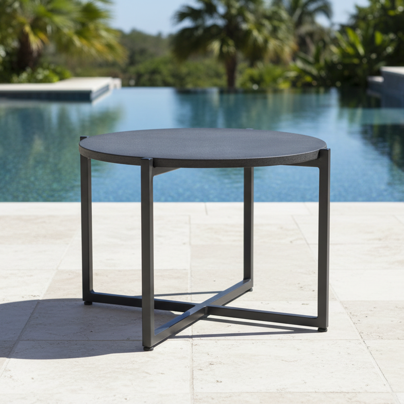 Alfresco Home Soul Outdoor 21" Round High Coffee Table