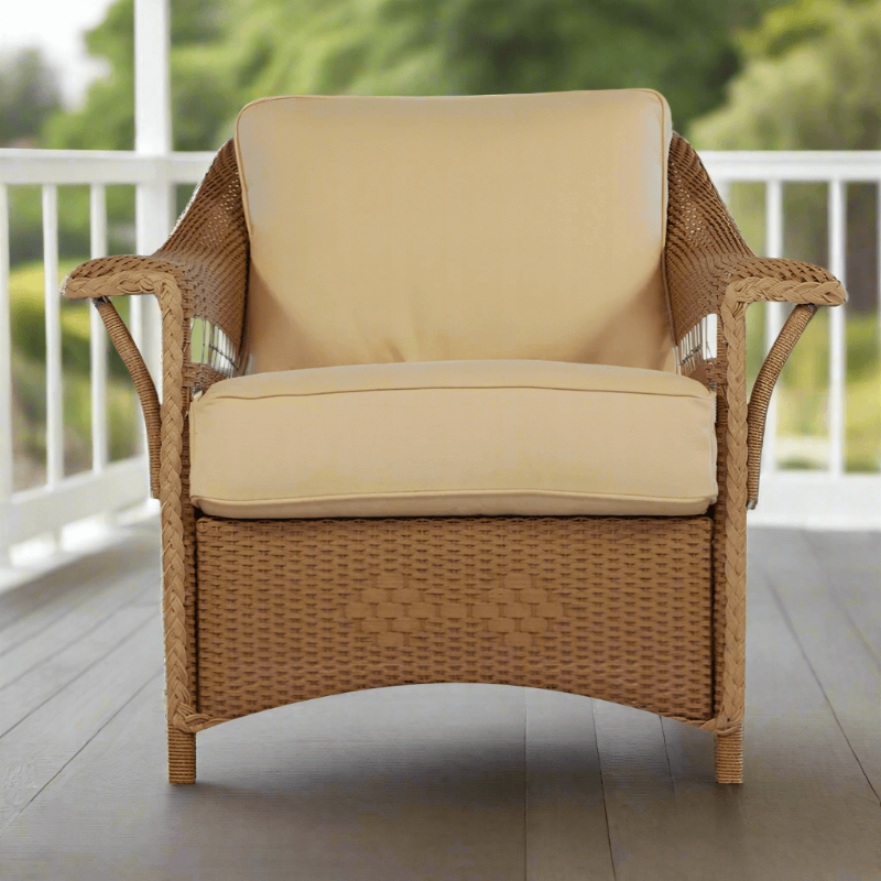 Lloyd Flanders Nantucket Wicker Outdoor Lounge Chair