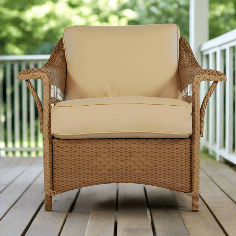 Lloyd Flanders Nantucket Wicker Outdoor Lounge Chair
