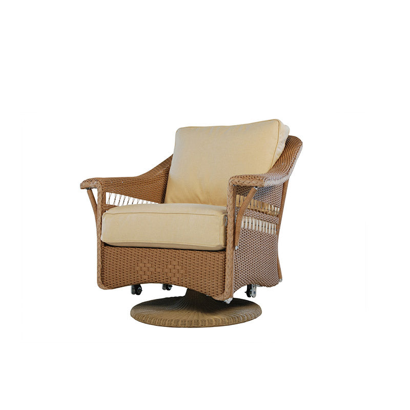 Lloyd Flanders Nantucket Wicker Swivel Glider Lounge Chair