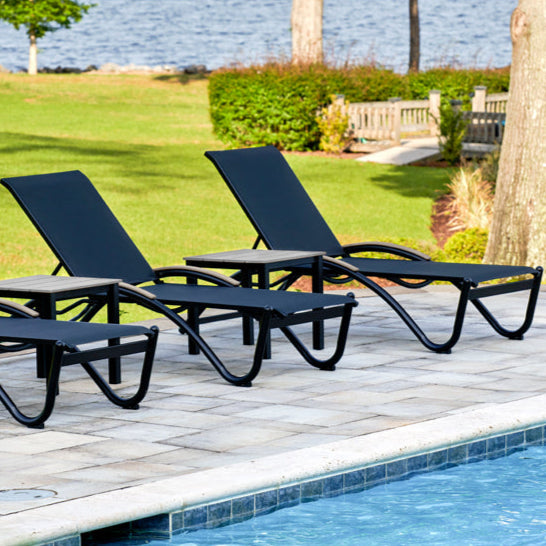 Telescope Casual Helios Sling Four-Position Lay-Flat Stacking Chaise