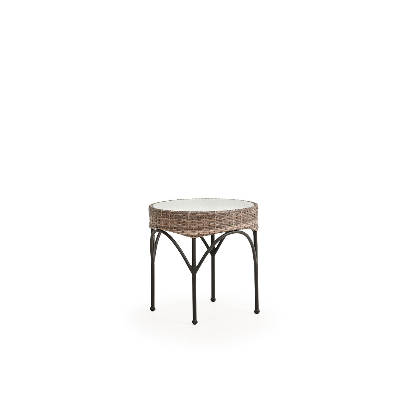 Leaders Furniture Garden Terrace Outdoor 21" Round Wicker End Table