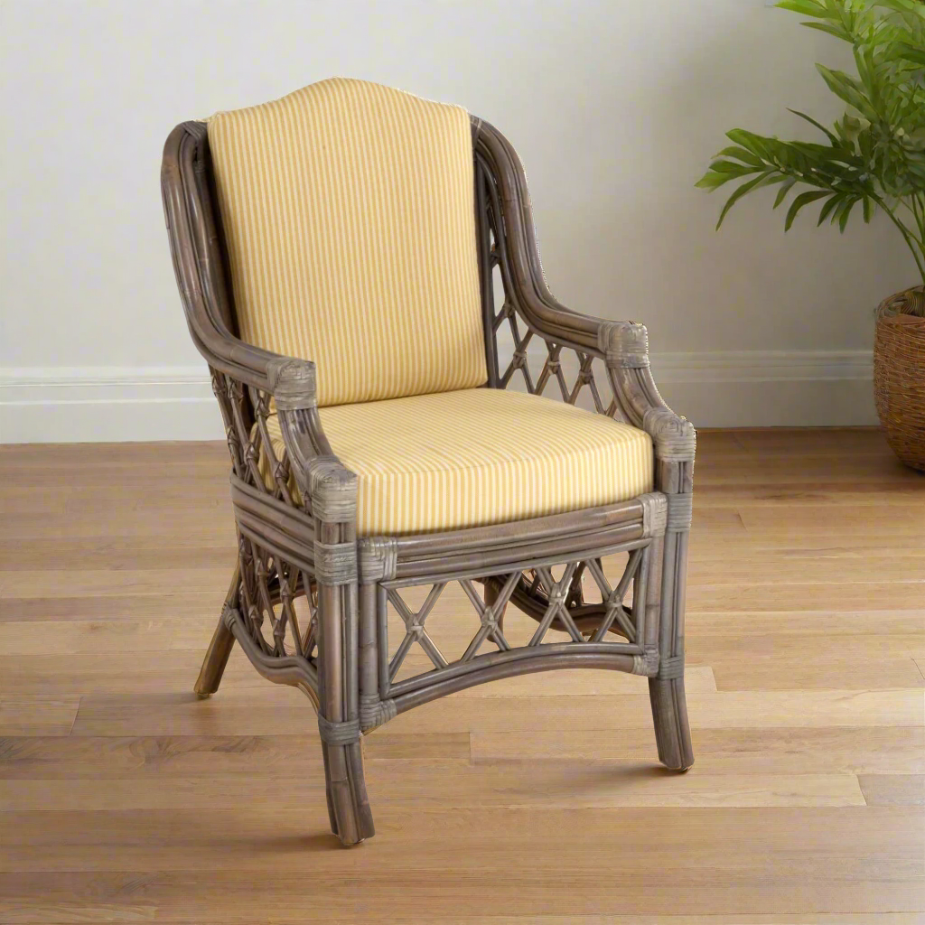 South Sea Rattan Nadine Indoor Dining Arm Chair