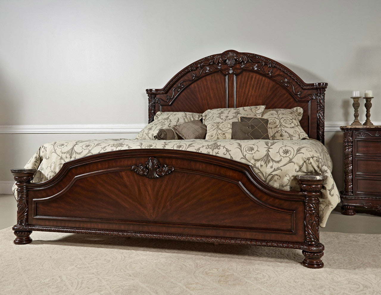 Oasis Home Patterson 5 Piece King Poster Bedroom Set
