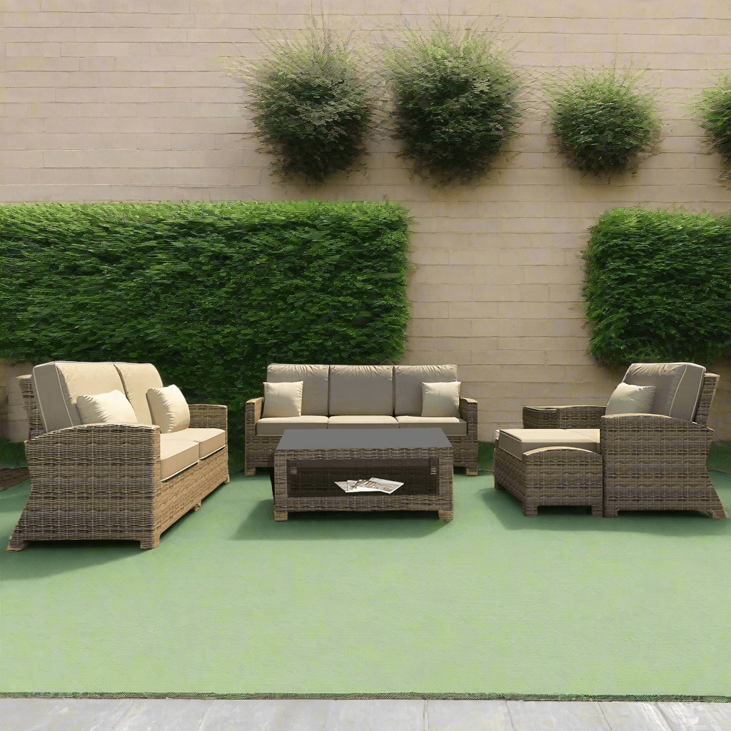 Forever Patio Cypress Collection 6 Piece Wicker Sofa Set (Toss Pillows Not Included)