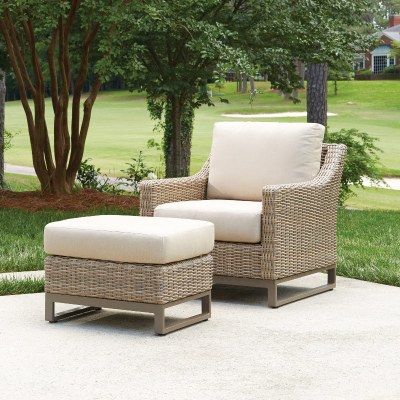 Lloyd Flanders Milan Woven Vinyl Outdoor Lounge Chair