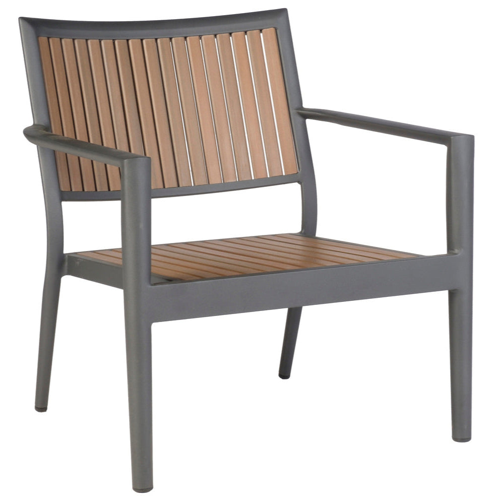 Alfresco Home Penelope All-Weather HDPE and Aluminum Lounge Chair