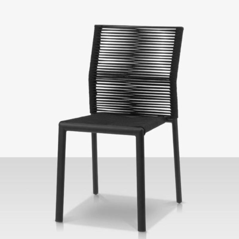 DecoScape Avalon Aluminum Rope Outdoor Dining Side Chair