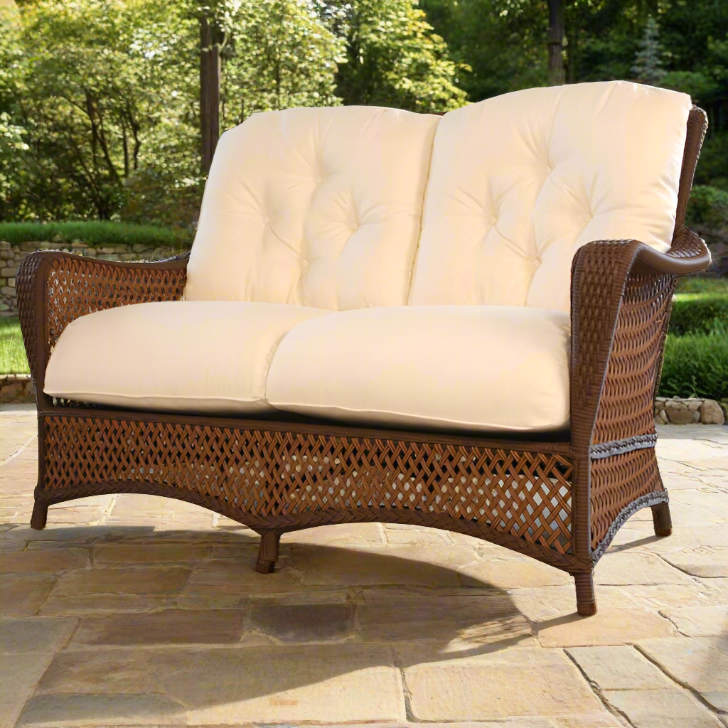 Lloyd Flanders Grand Traverse Wicker Loveseat