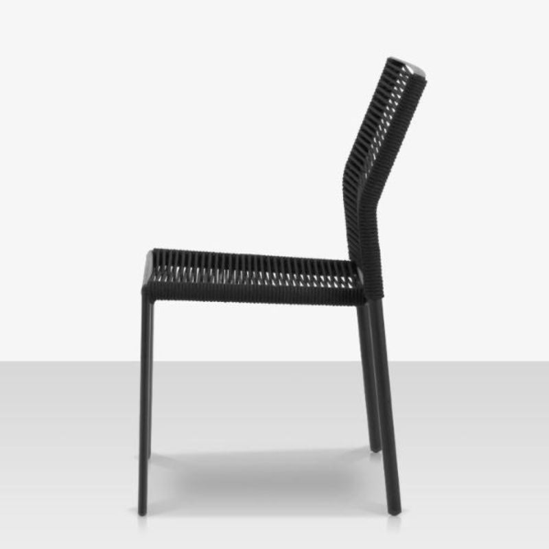 DecoScape Avalon Aluminum Rope Outdoor Dining Side Chair