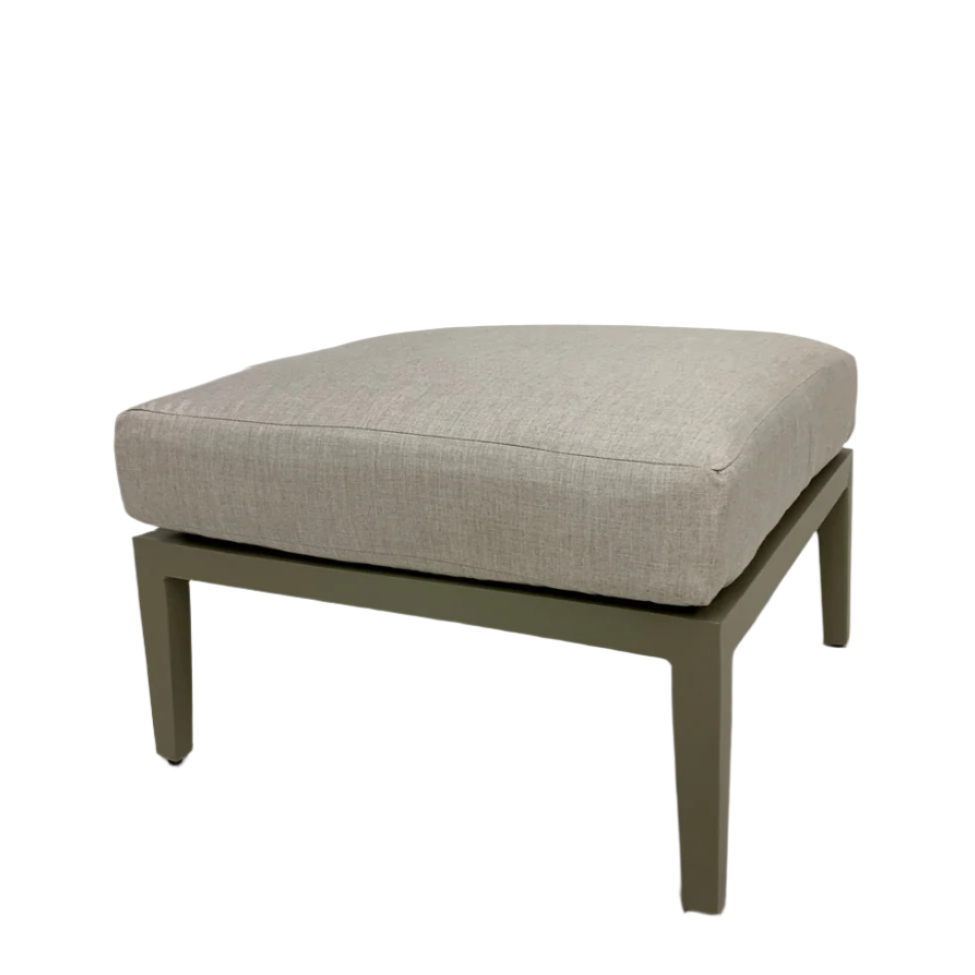 South Sea Rattan Nicole Greystone Aluminum Cushion Outdoor Patio Ottoman