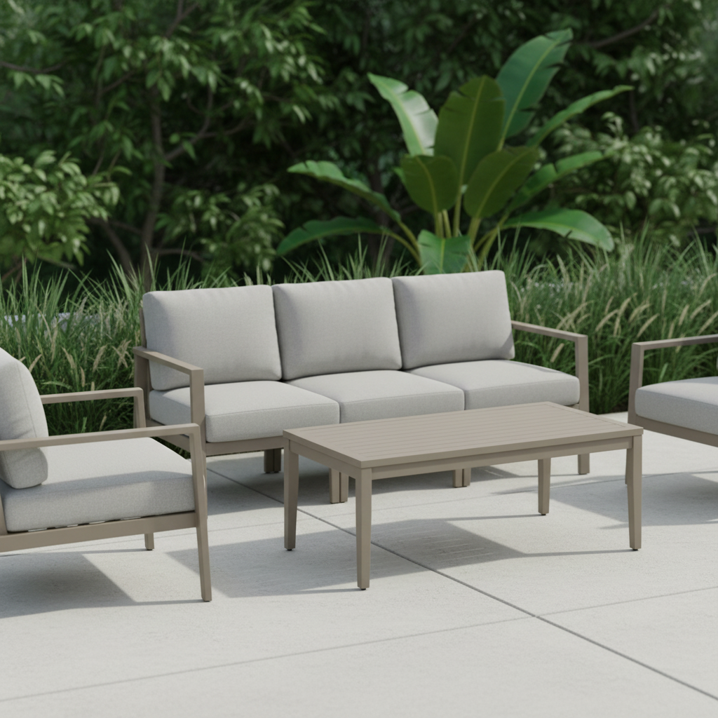 South Sea Rattan Nicole Aluminum Outdoor Coffee Table