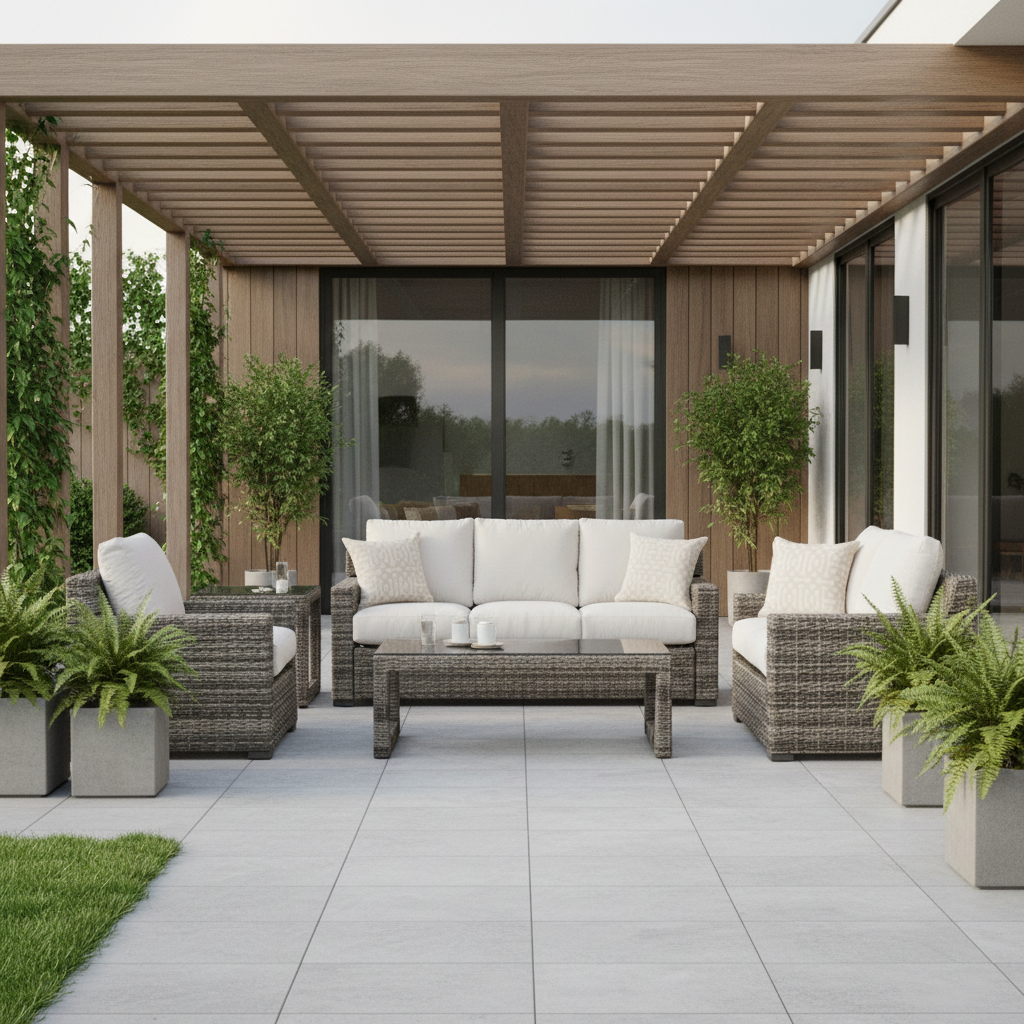 South Sea Rattan New Java Resin Wicker Outdoor 6-Person Seating Set