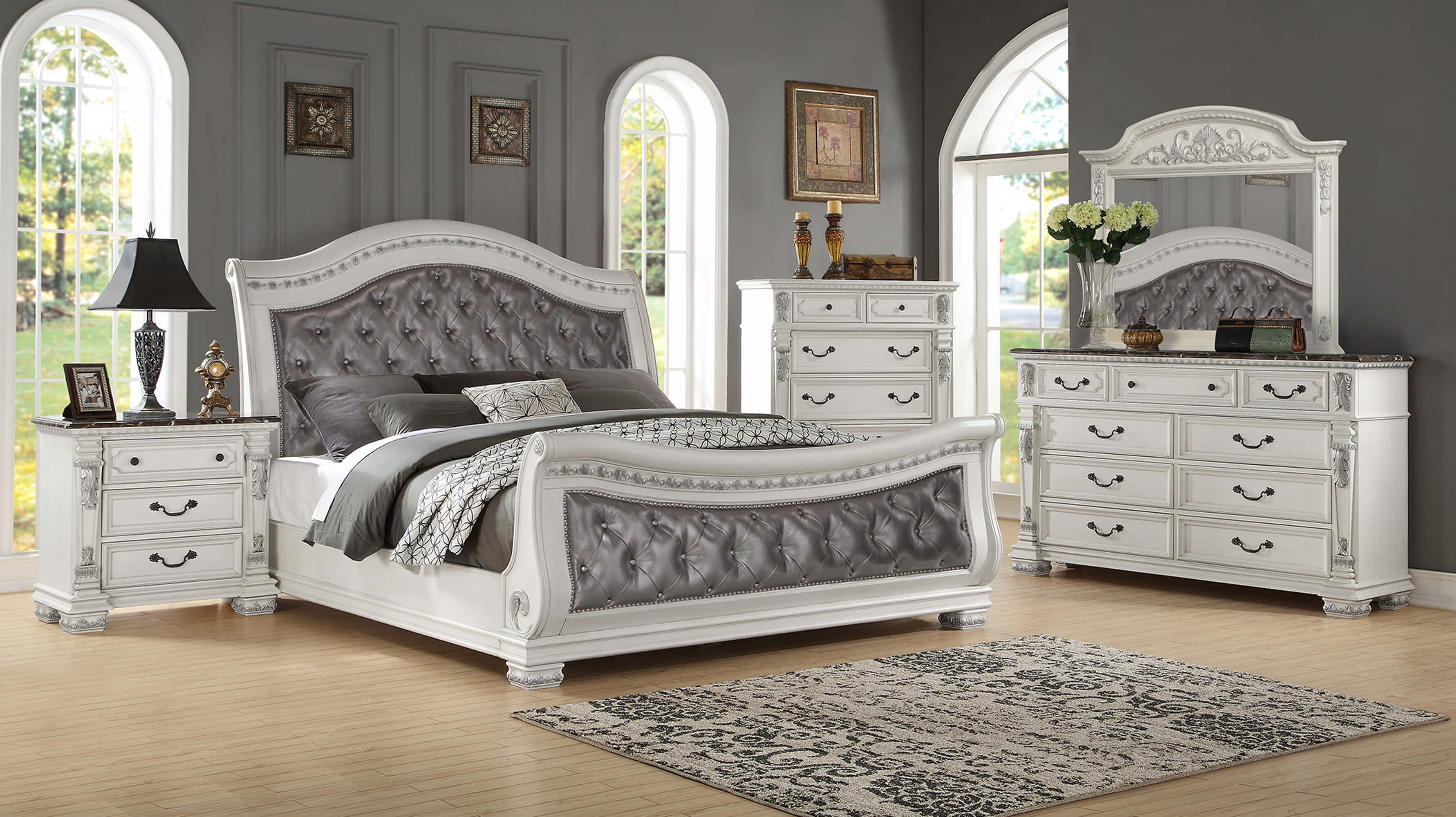 Oasis Home Bianca 5 Piece Queen SIze  Bedroom Set