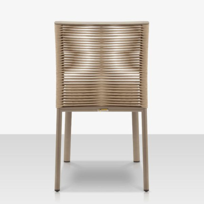 DecoScape Avalon Aluminum Rope Outdoor Dining Side Chair