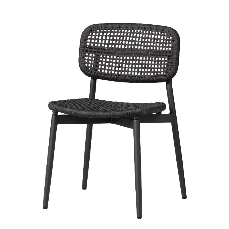 Lloyd Flanders Elba All-Aluminum Frame Armless Dining Chair (Set of 4)