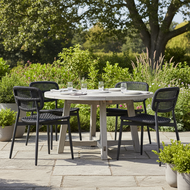 Lloyd Flanders Elba All-Aluminum Frame Armless Dining Chair (Set of 4)