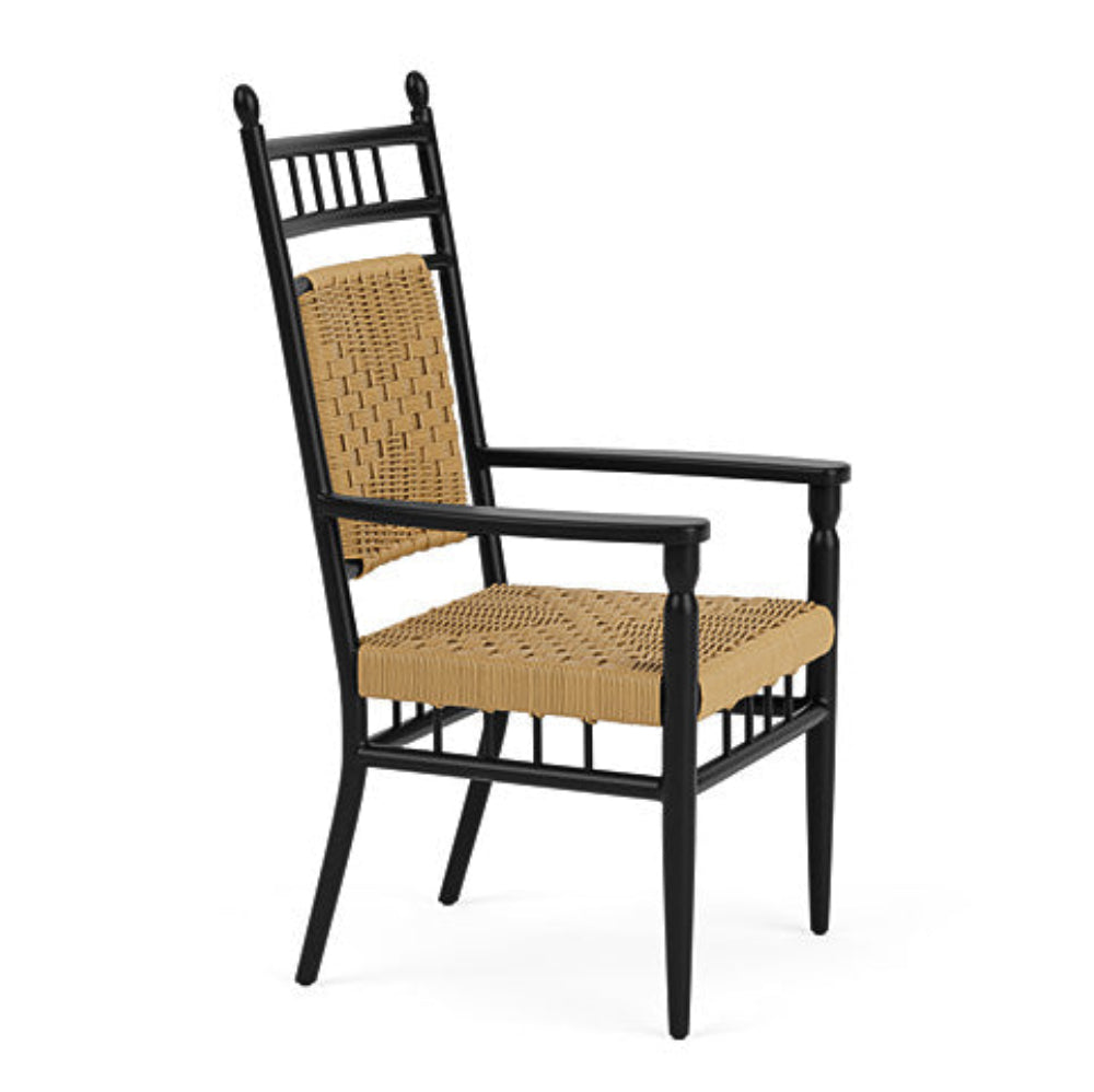 Lloyd Flanders Low Country Woven Vinyl Outdoor Dining Armchair