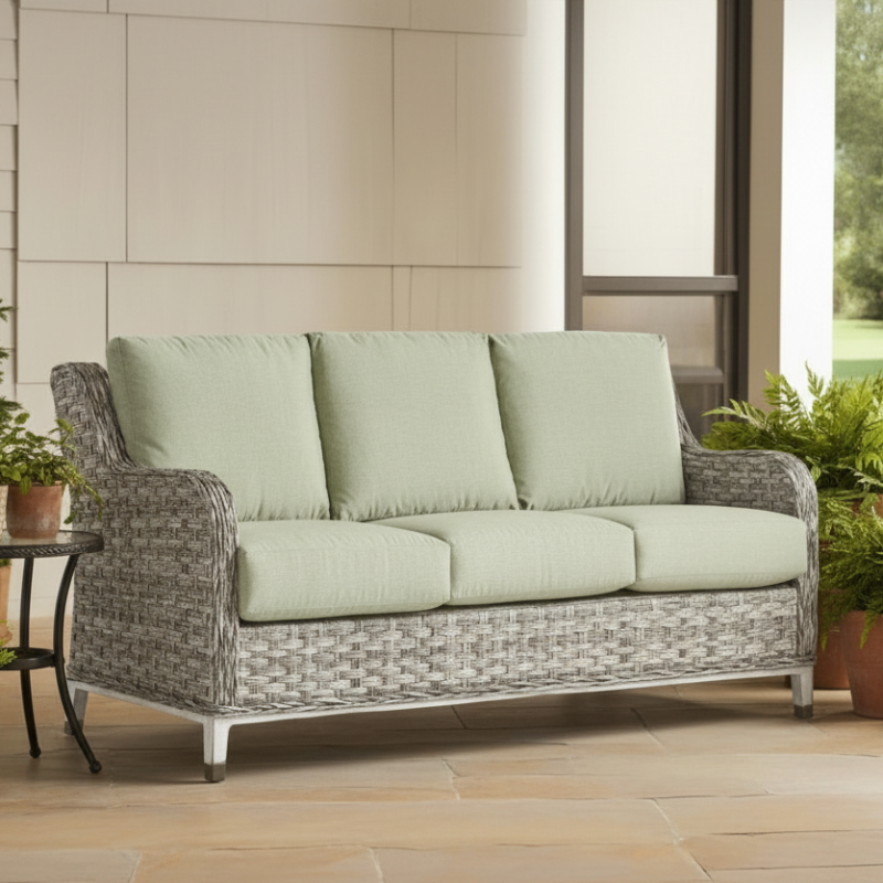 South Sea Rattan Grand Isle Wicker Outdoor Sofa