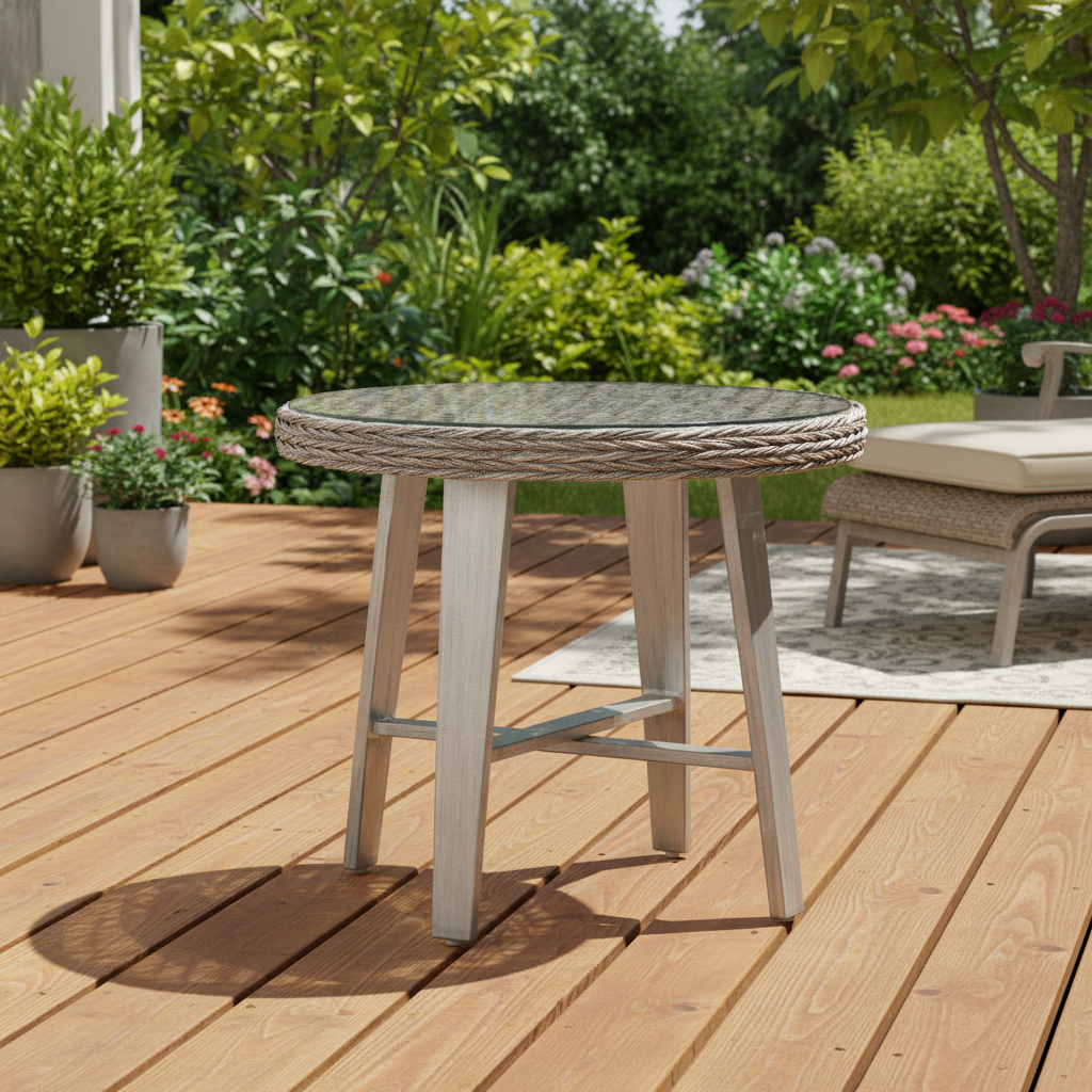 South Sea Rattan Grand Isle Wicker Outdoor End Table