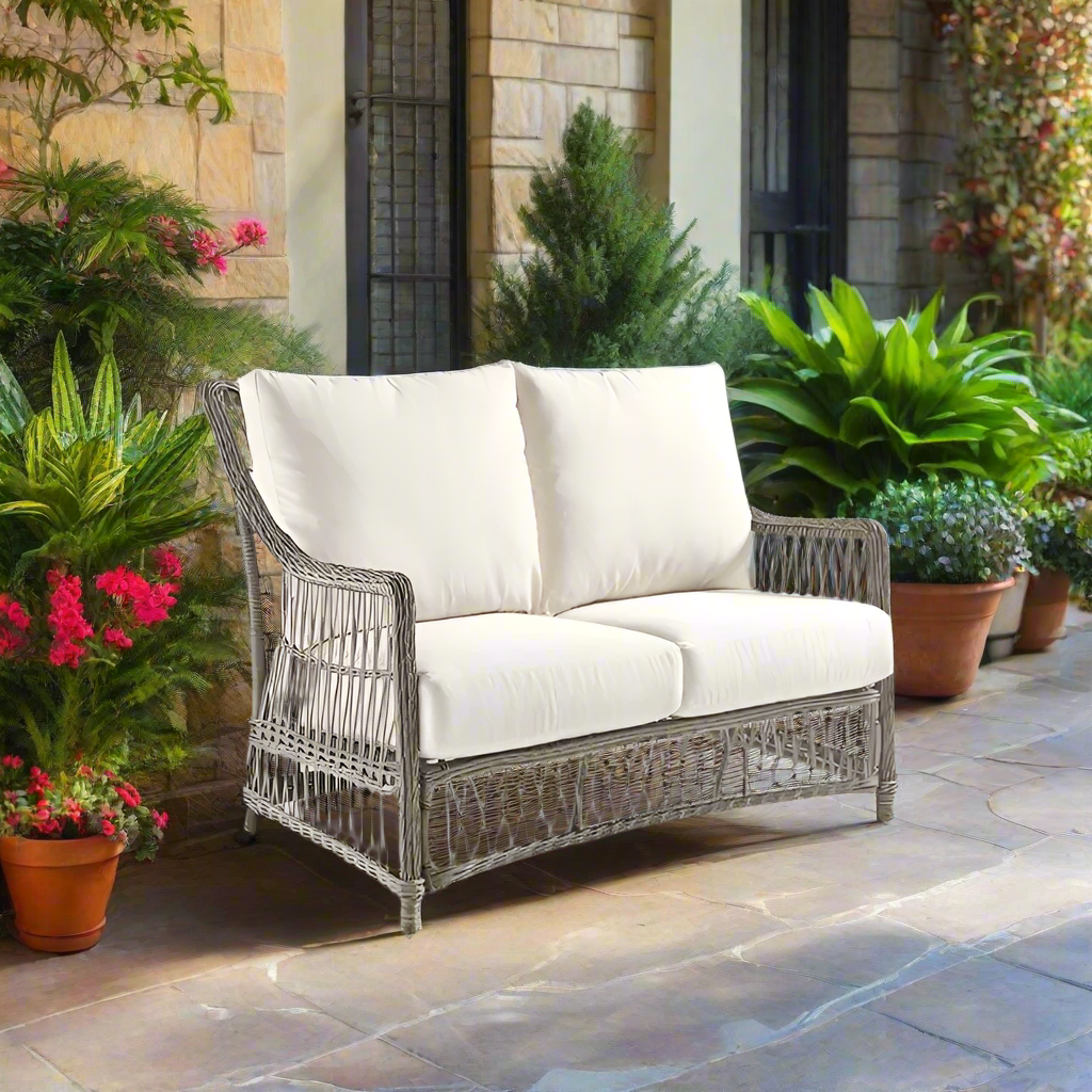 Replacement Cushions for South Sea Rattan West Bay Wicker Love Seat