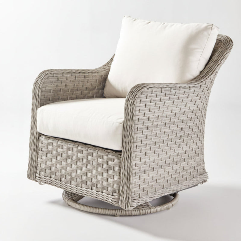 South Sea Rattan Mayfair Wicker Outdoor Swivel Glider