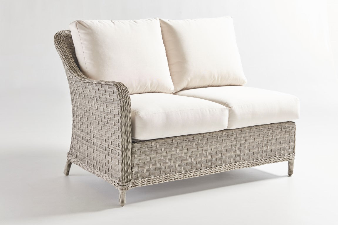 South Sea Rattan Mayfair Wicker Outdoor 6-Person Sectional Sofa Set