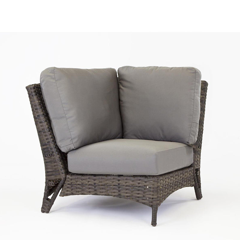 South Sea Rattan Panama Wicker Square Corner Sectional Chair