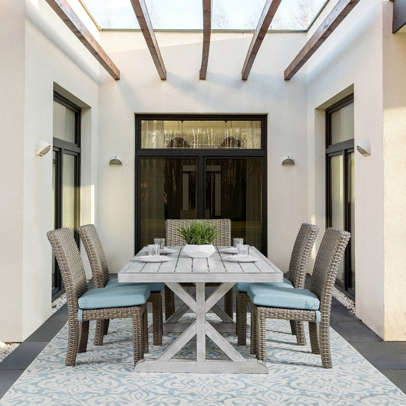 South Sea Rattan Dover Aluminum Outdoor Dining Table
