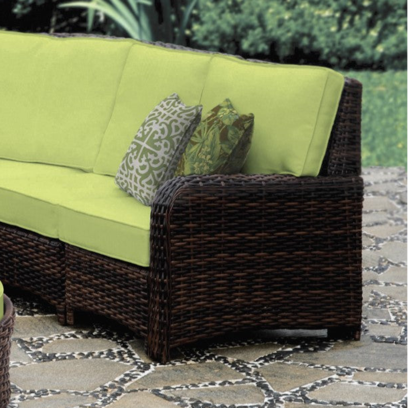 South Sea Rattan Saint Tropez Wicker Outdoor Right Arm Lounge Chair