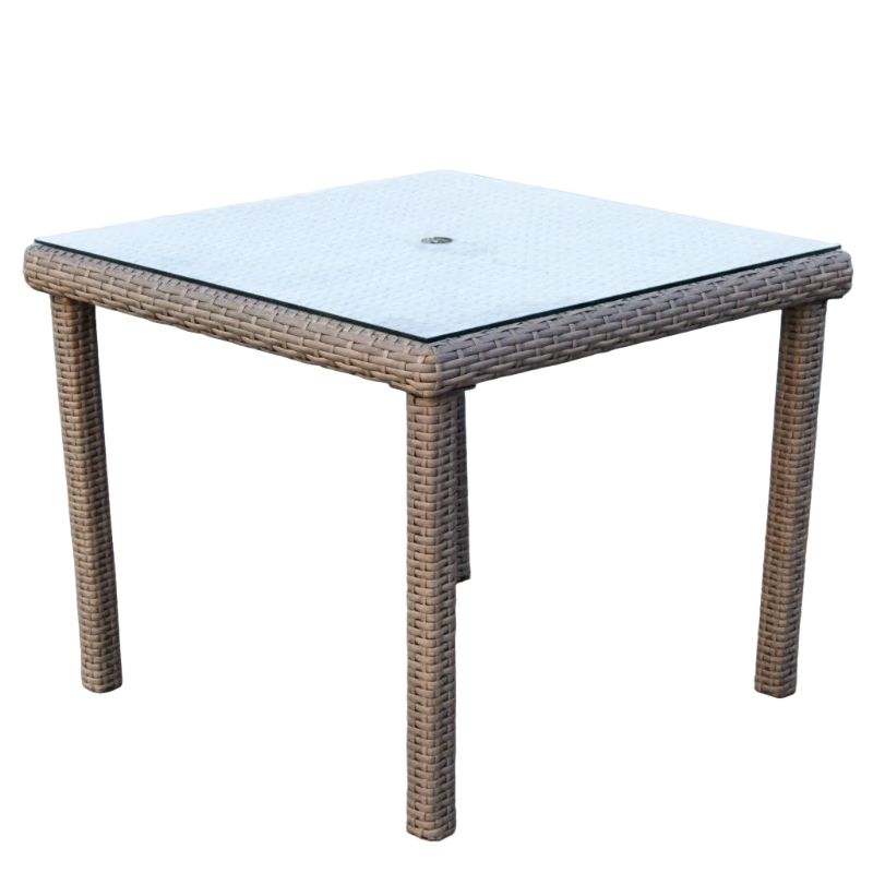 South Sea Rattan Saint Tropez Wicker Outdoor Square Dining Table