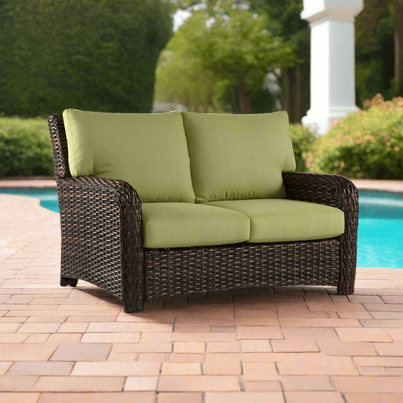 South Sea Rattan Saint Tropez Wicker Outdoor Loveseat