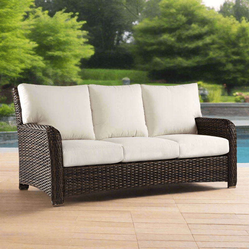 South Sea Rattan Saint Tropez Wicker Outdoor Sofa