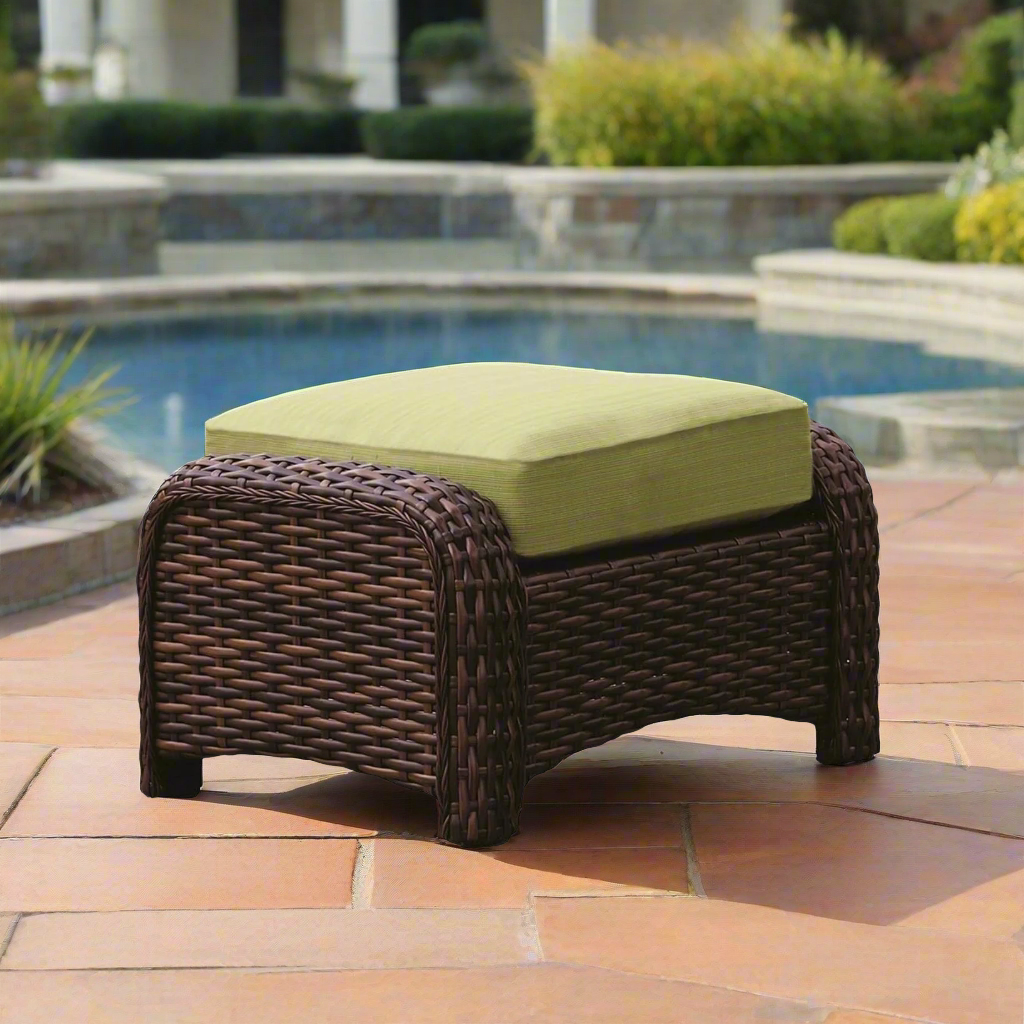 South Sea Rattan Saint Tropez Outdoor Wicker Ottoman