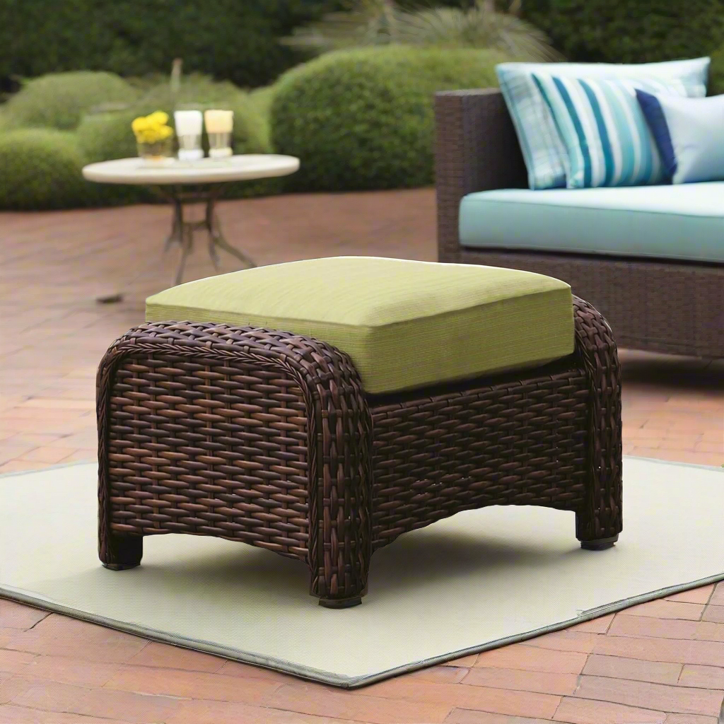 South Sea Rattan Saint Tropez Outdoor Wicker Ottoman