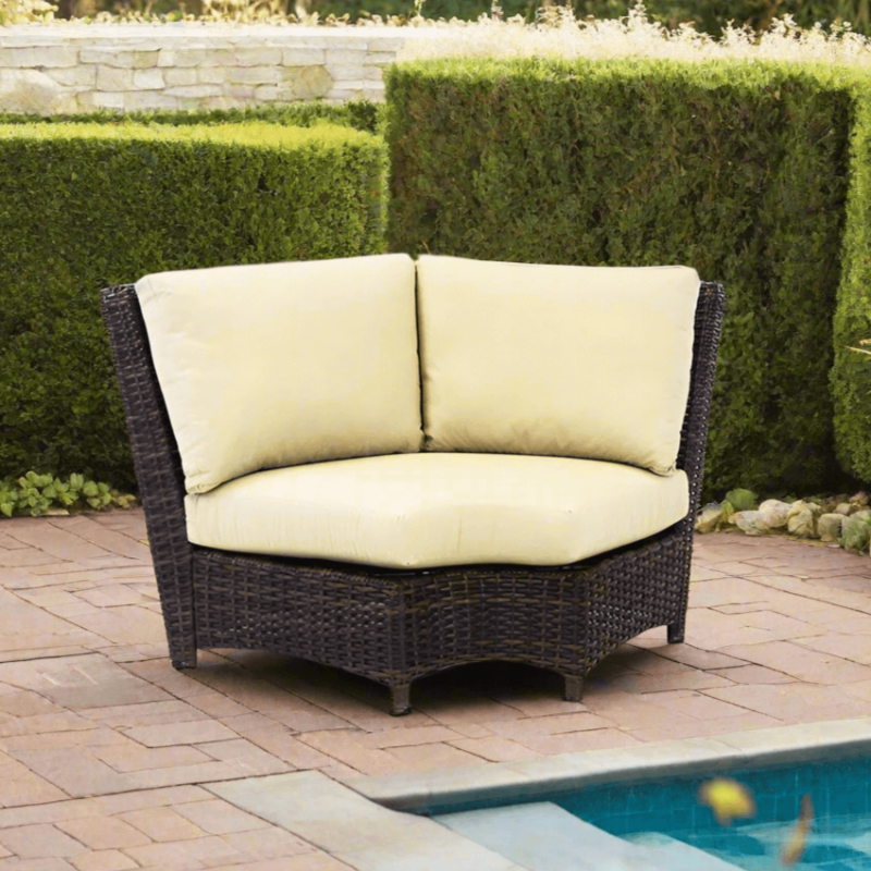 South Sea Rattan Saint Tropez Wicker Outdoor Sectional Corner