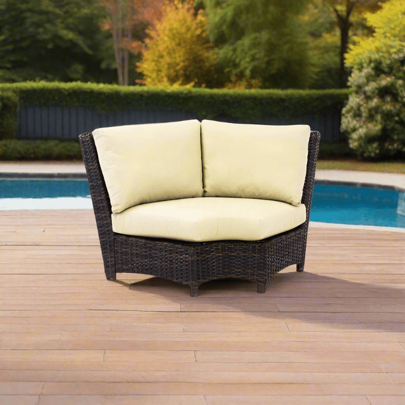 South Sea Rattan Saint Tropez Wicker Outdoor Sectional Corner