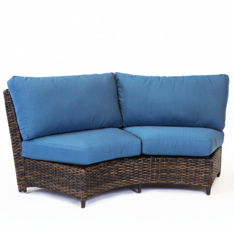 South Sea Rattan Saint Tropez Wicker Outdoor 6-Person Curved Sectional Set