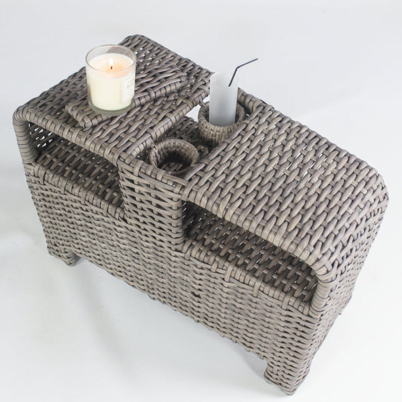 South Sea Rattan Saint Tropez Wicker Outdoor 6-Person Curved Sectional Set
