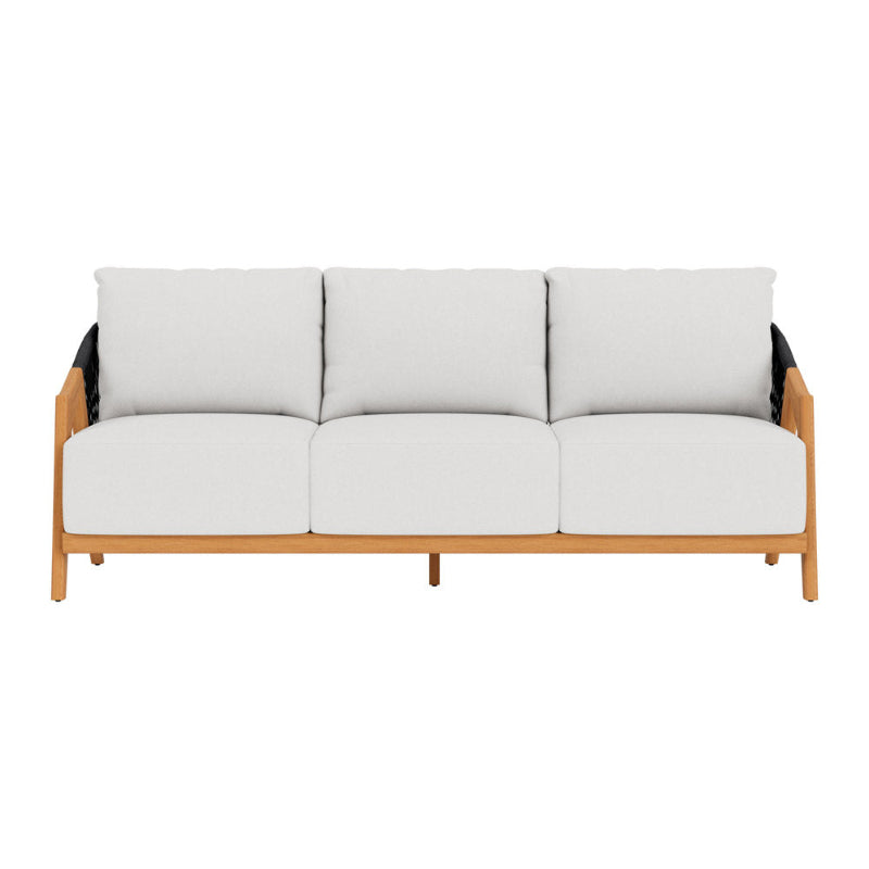 Lloyd Flanders Alpine Teak Rope Outdoor Sofa
