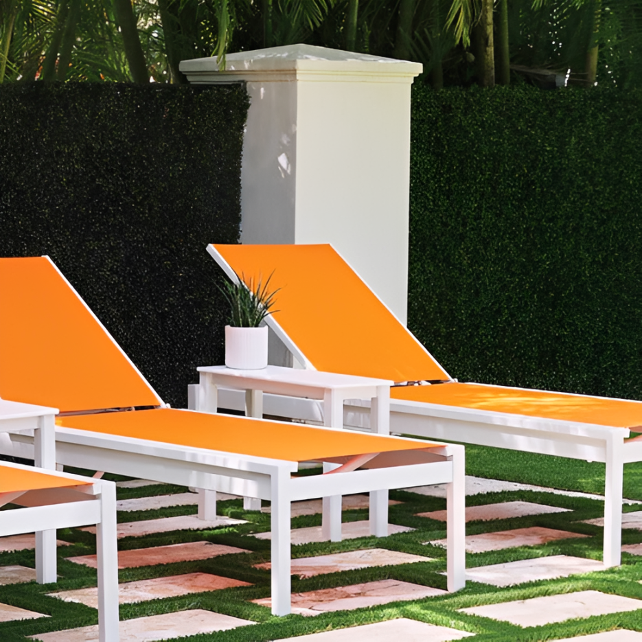 Telescope Casual 10"x27" Rectangle Marine Grade Polymer Top Chaise Table