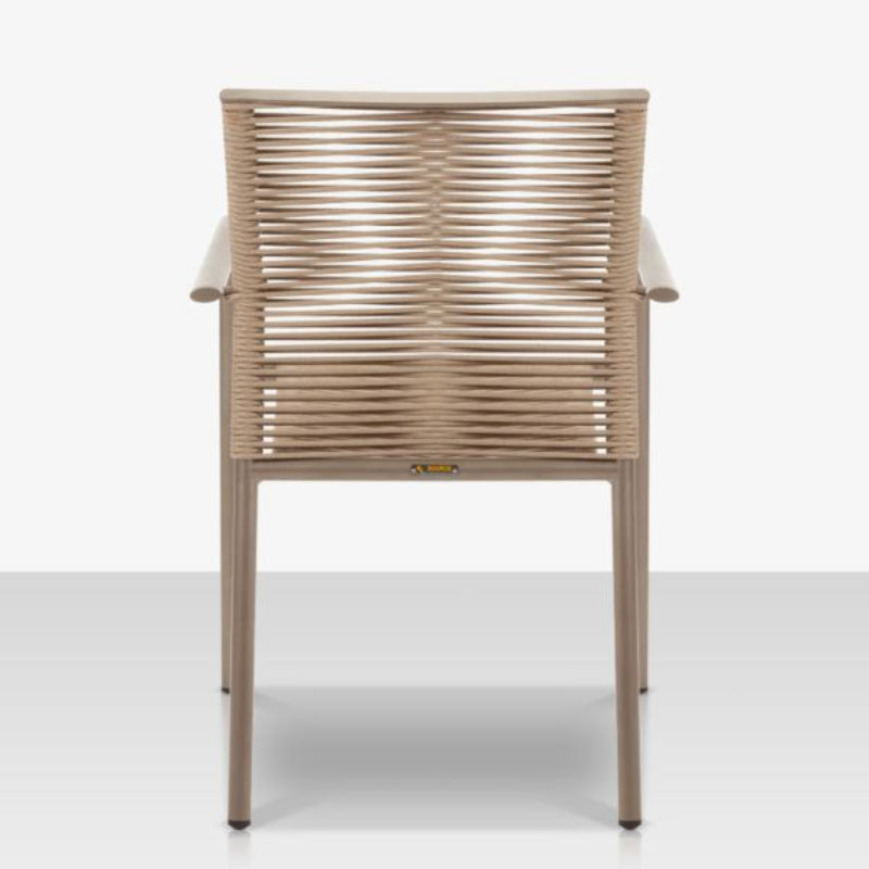 DecoScape Avalon Aluminum Rope Outdoor Dining Arm Chair
