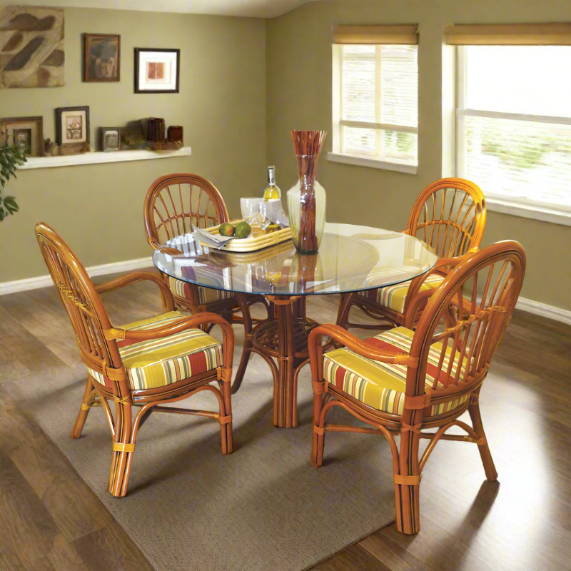 South Sea Rattan Palm Harbor Indoor Dining Set