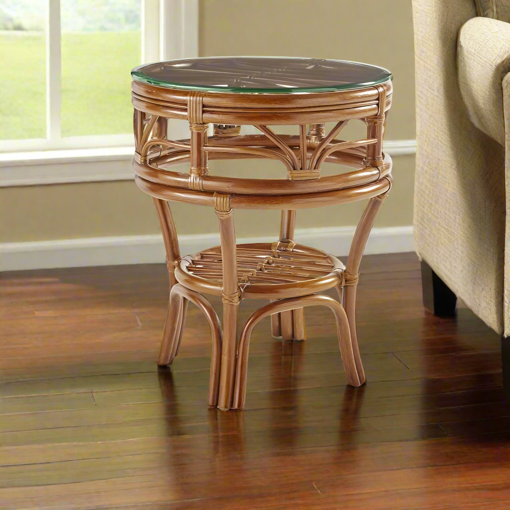 South Sea Rattan Palm Harbor Indoor End Table