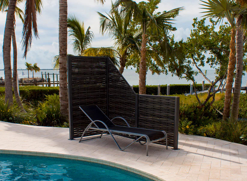 Hospitality Rattan Spectrum Aluminum Outdoor Stackable Chaise Lounge