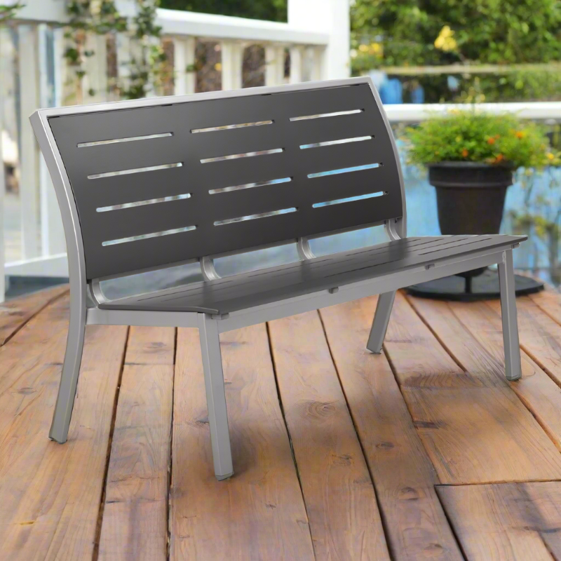 Telescope Casual Bazza MGP Aluminum Outdoor 56" Armless Stacking Bench