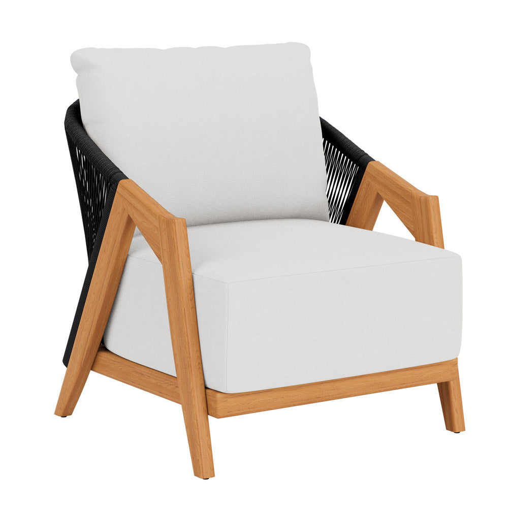 Lloyd Flanders Alpine Teak Outdoor Lounge Chair