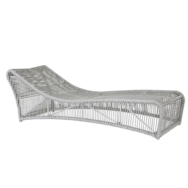 Sunset West Miami Rope Aluminum Cushionless Chaise