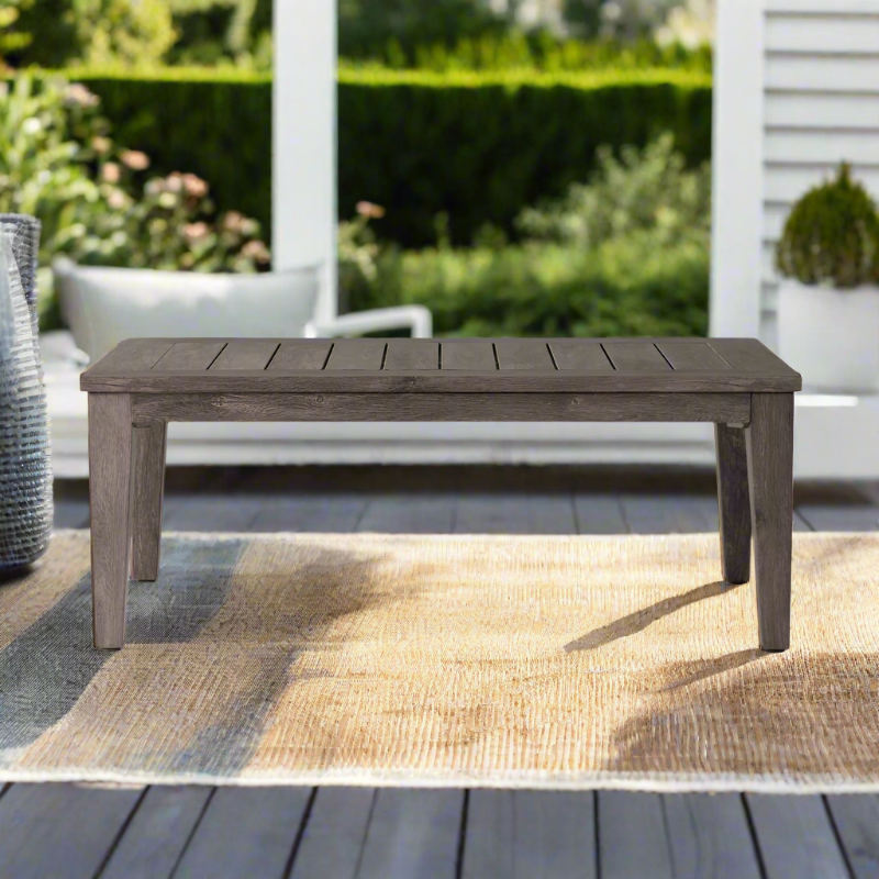 Lloyd Flanders Frontier Aluminum Outdoor 45" Rectangle Cocktail Table