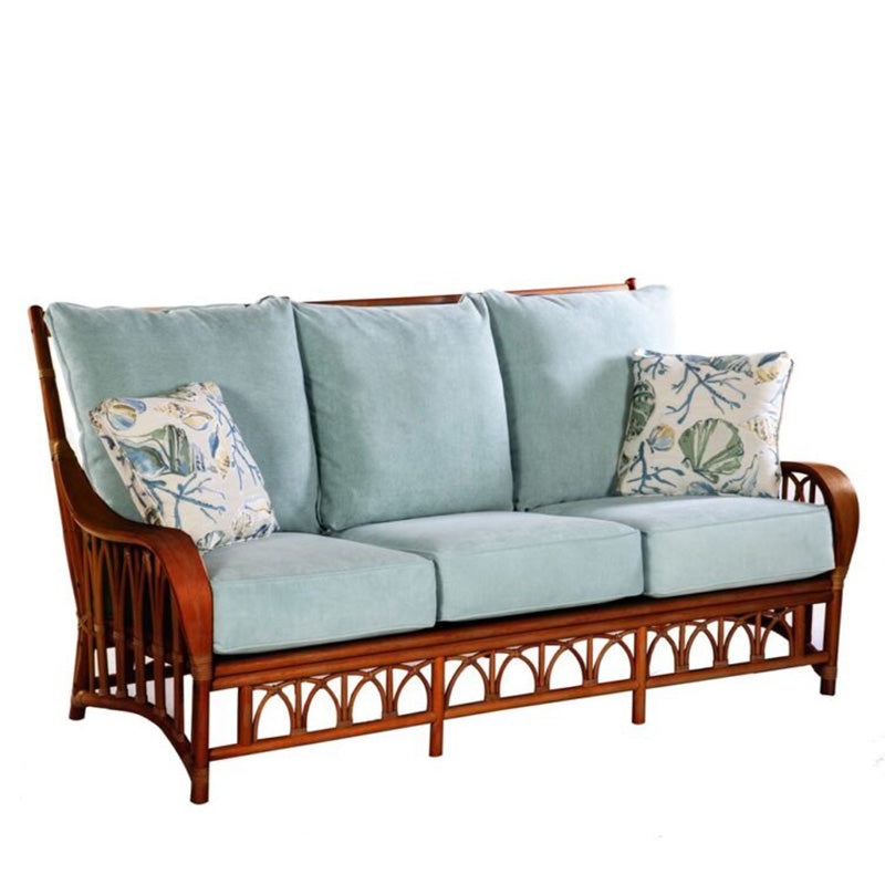 Alexander & Sheridan Cuba Rattan Indoor Sofa with Cushions